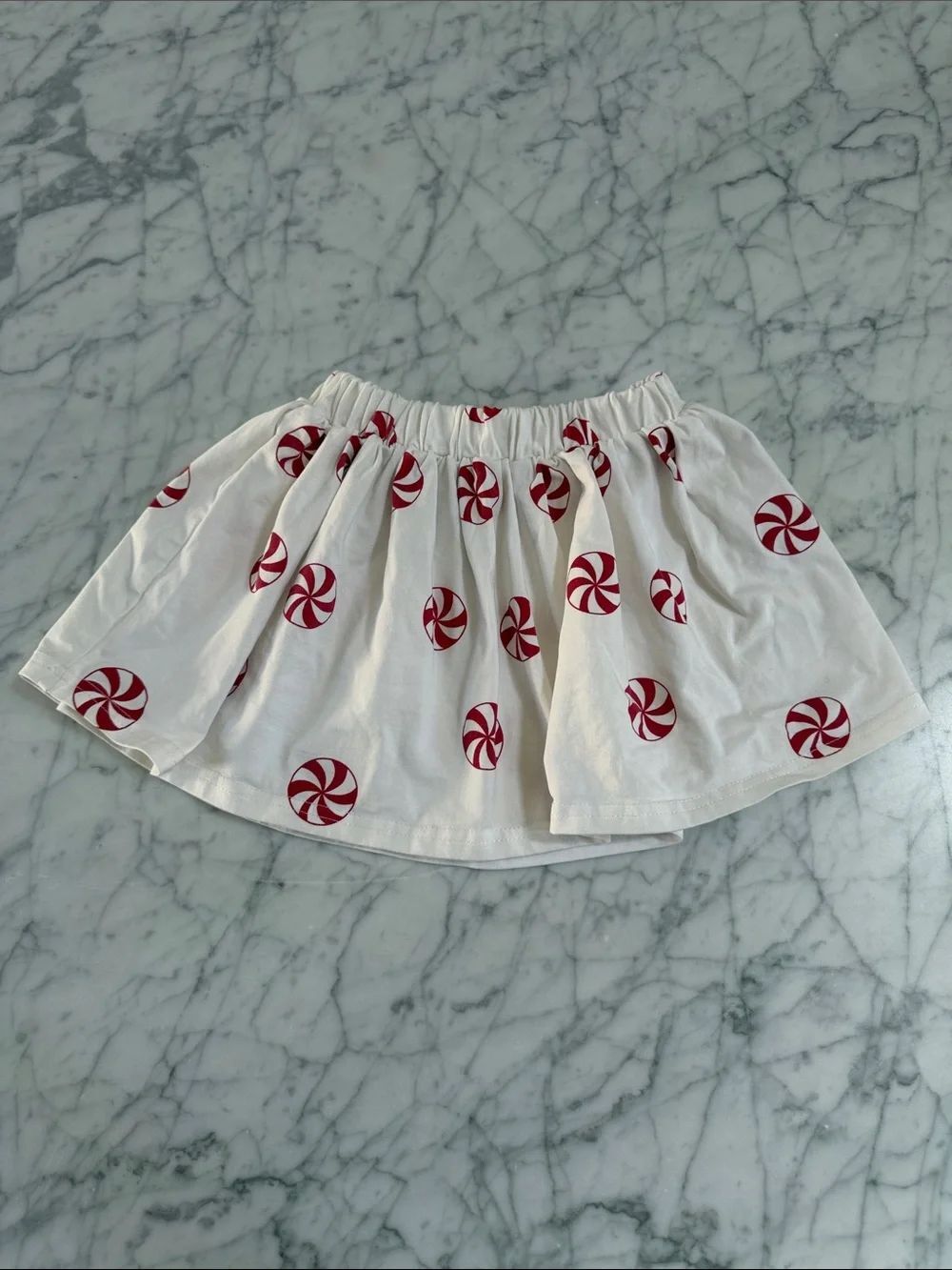 Elizabeth and Faith Sz 2T Red Peppermint Print Holiday Skirt Toddler